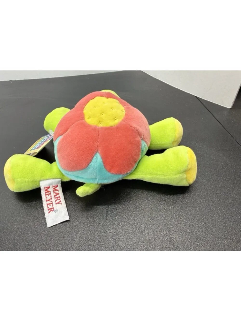 Vintage 1998 Mary Meyer Cotton Club Flirtle Turtle Plush Flower Shell 7 Inch